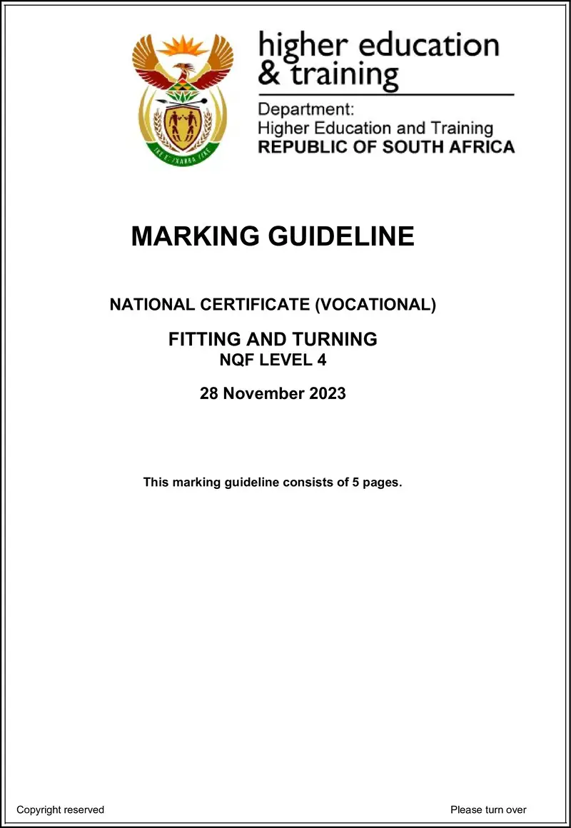 Fitting And Turning L4 MEMO Nov 2023 preview