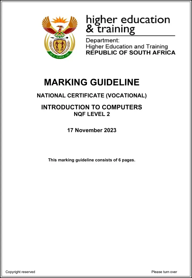 Introduction To Computers L2 MEMO Nov 2023 preview