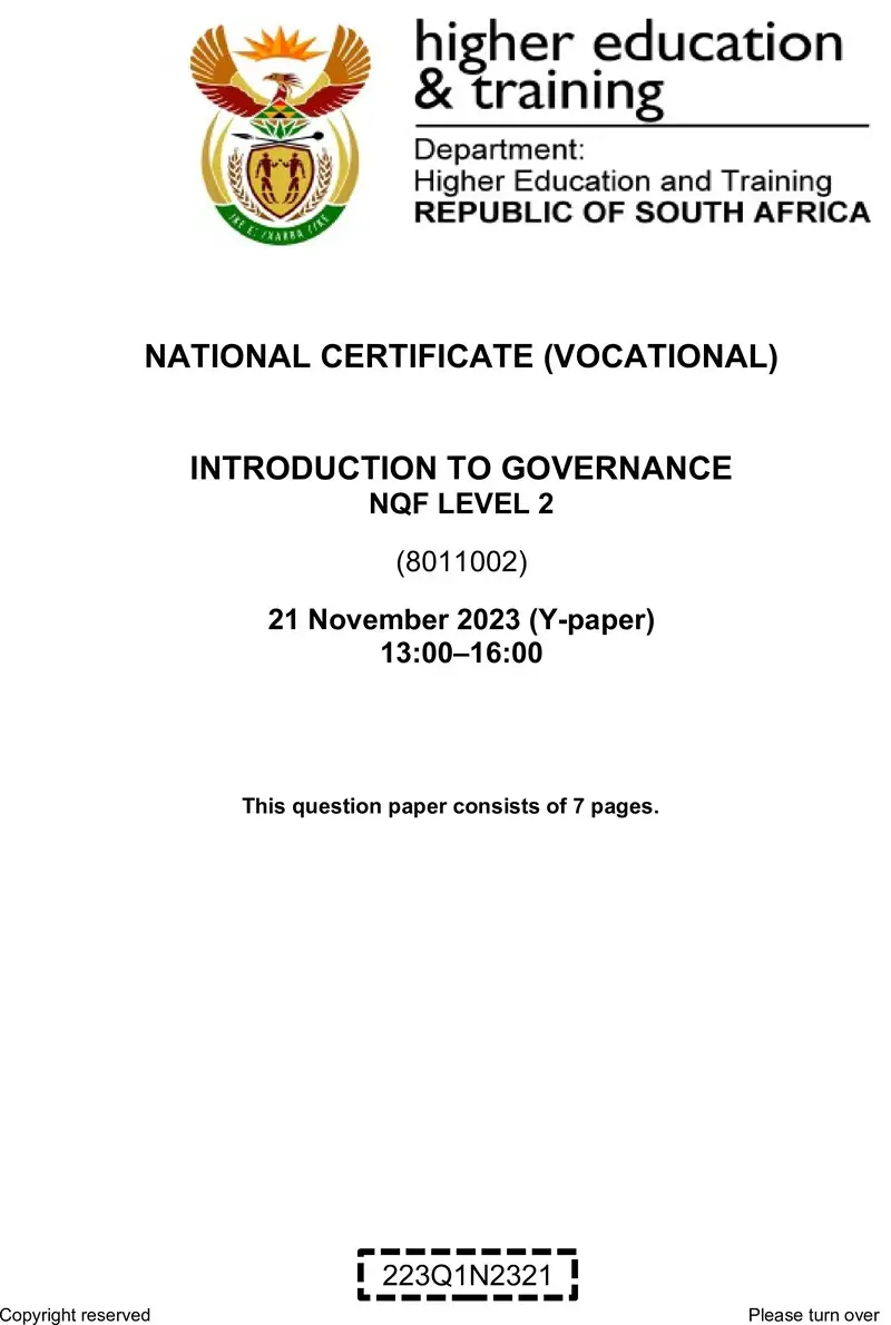 Introduction To Governance L2 QP Nov 2023 Moller preview