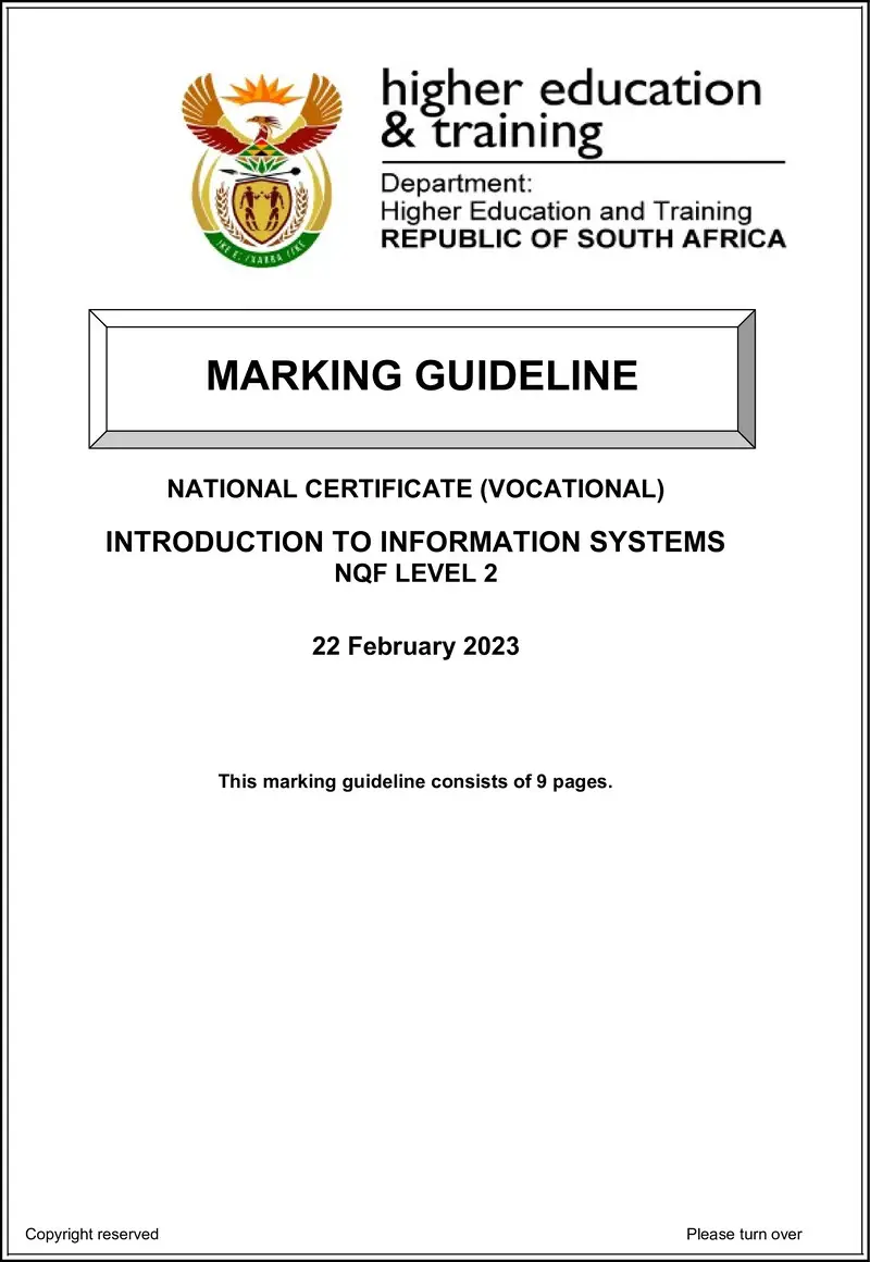 To Information Systems L2 MEMO Feb 2023 preview