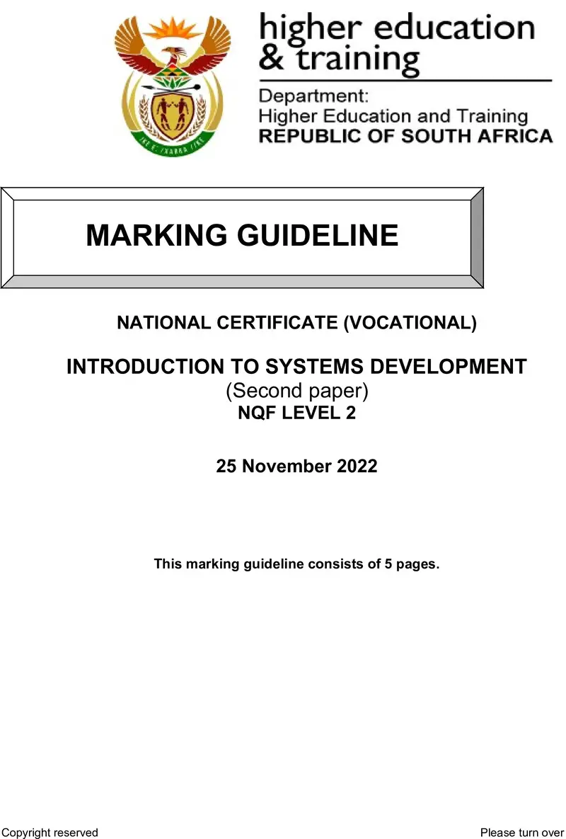 Introduction To Systems Development L2 P2 Nov MEMO 2022 Edited preview