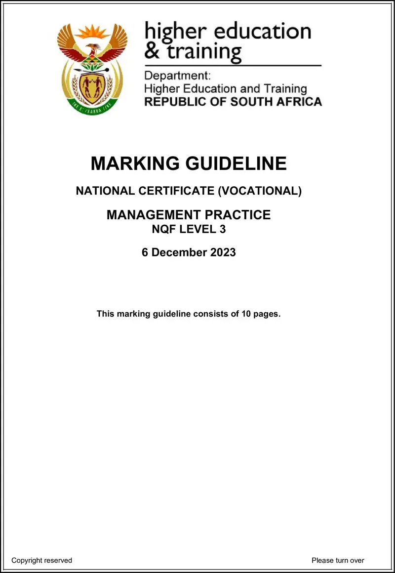 Management Practice L3 MEMO Nov 2023 preview