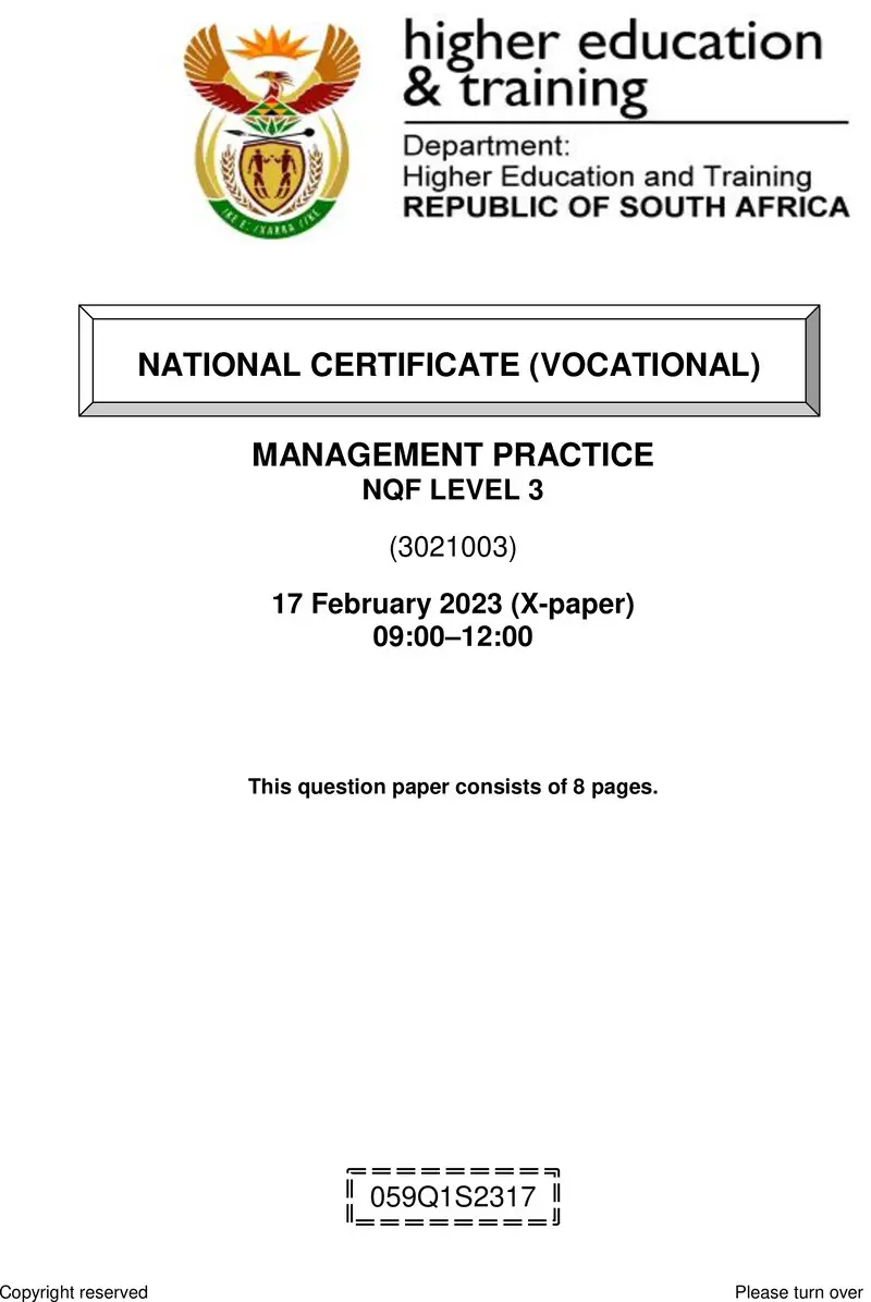 Management Practice L3 QP Supp Feb 2023 Edited preview