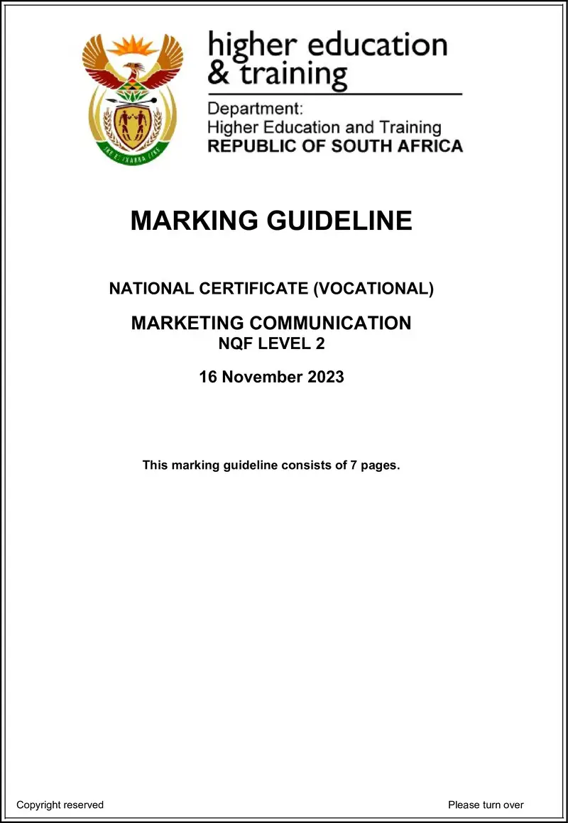 Marketing Communication L2 MEMO Nov 2023 Edited preview