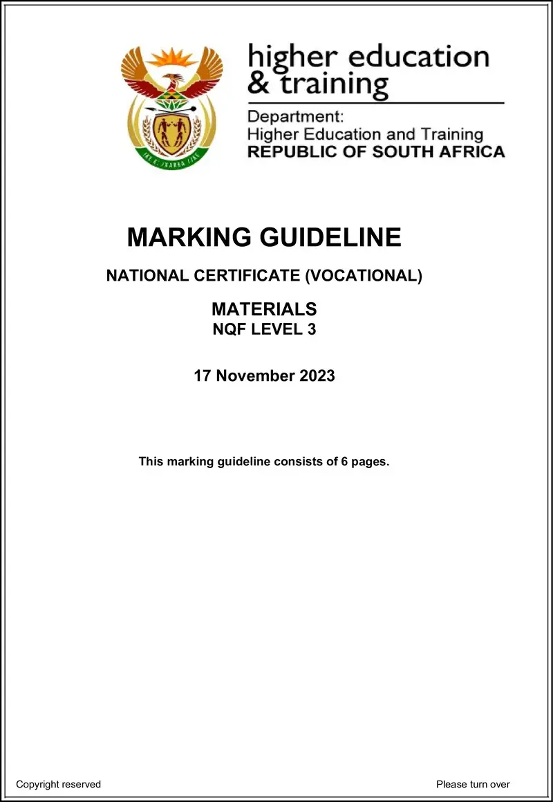 Materials L3 MEMO Nov 2023 preview