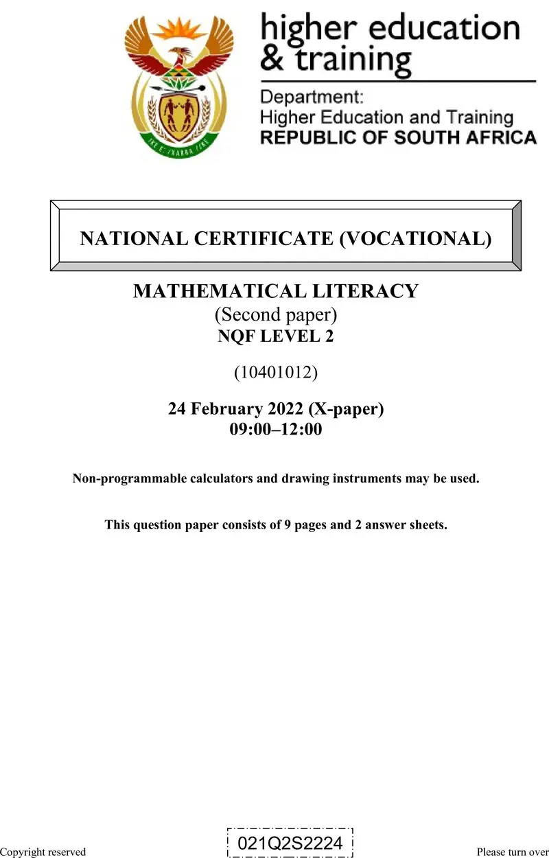 Literacy L2 P2 QP Feb 2022 preview