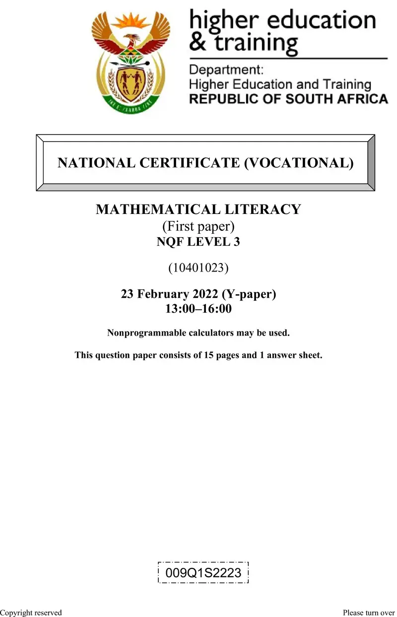 Literacy L3 P1 QP Feb 2022 preview
