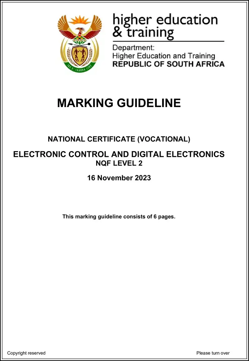 Control And Digital Electronics L2 MEMO Nov 2023 preview