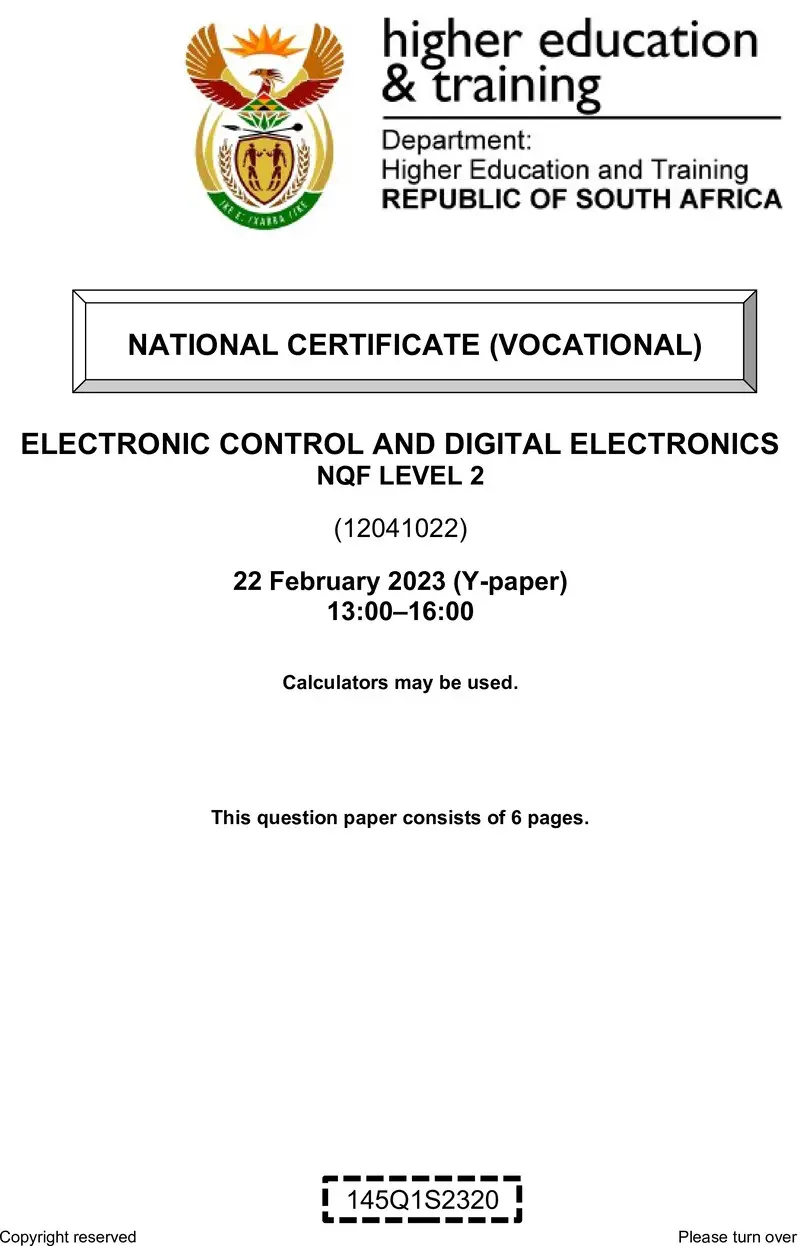 Control And Digital Electronics L2 QP Feb 2023 preview