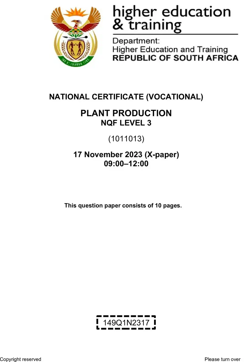 Plant Production L3 Nov QP 2023 Edited preview