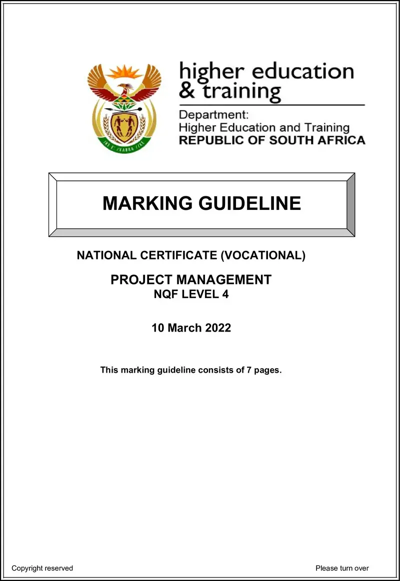 Project Management L4 MEMO Feb 2022 preview