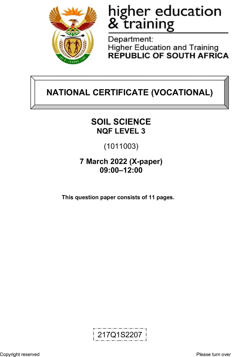 Soil Science L3 Feb QP 2022 Edited Fopma preview