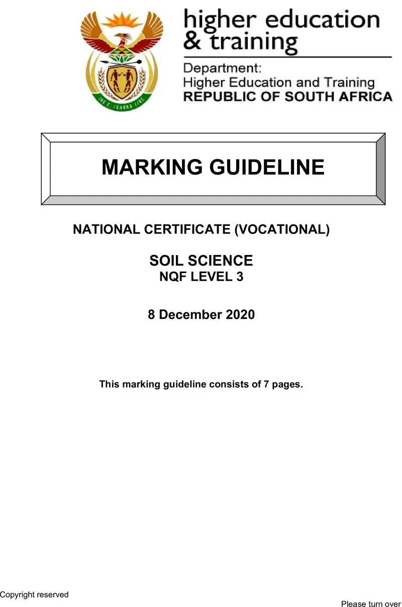 Soil Science L3 MEMO Nov 2020 preview