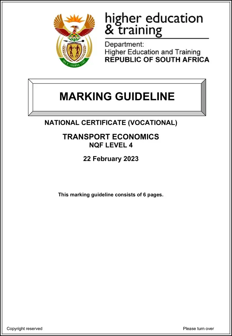 Transport Economics L4 MEMO Feb 2023 preview