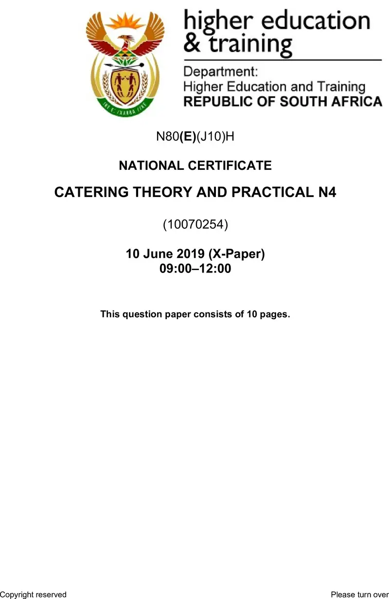 N80 Catering Theory And Practical N4 QP Jun 2019 preview