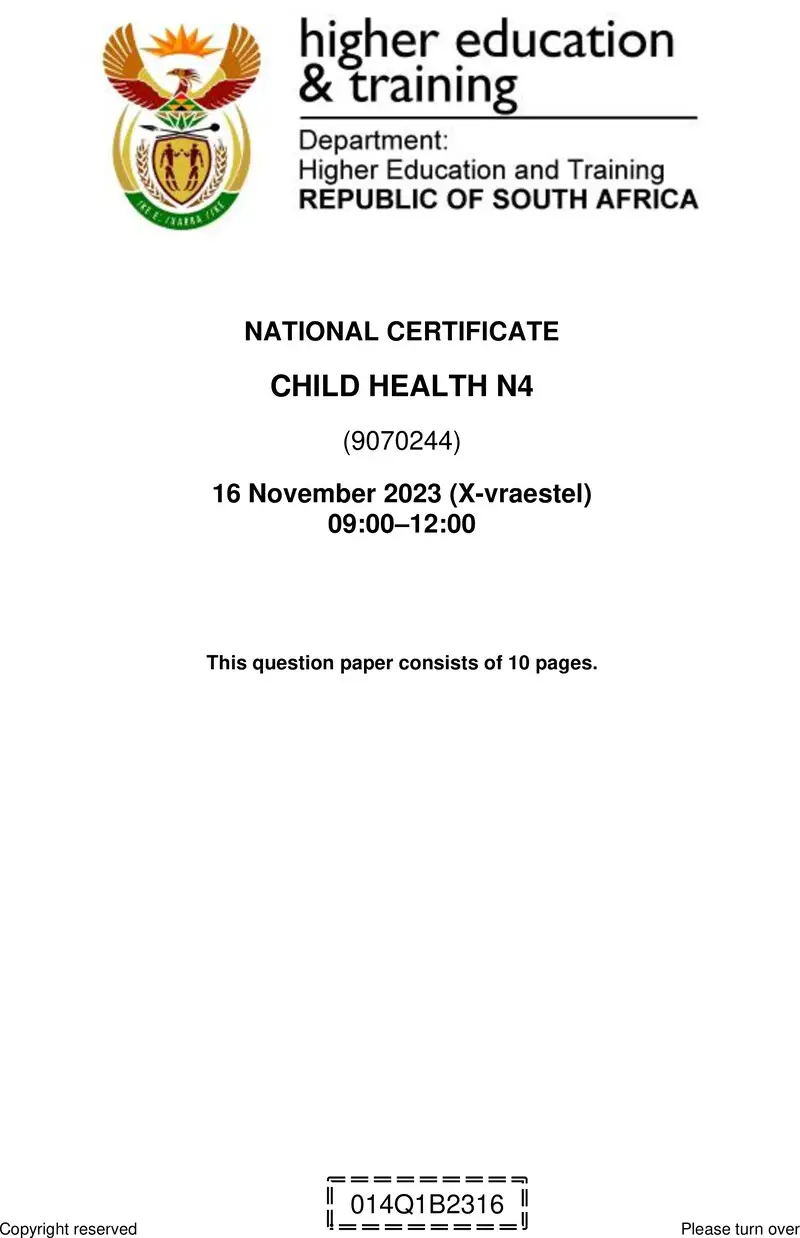 N110 Child Health N4 QP Nov 2023 Edited Gerber preview