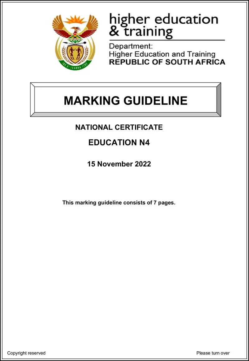 N4 Nov MEMO 2022 preview