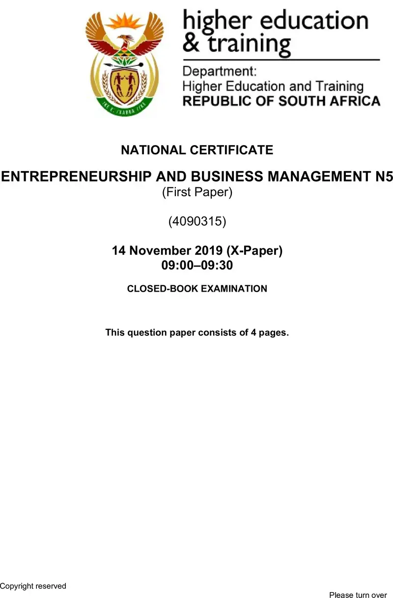 And Business Management N5 P1 QP Nov 2019 Edited preview