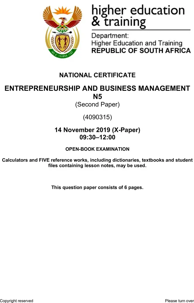 And Business Management N5 P2 QP Nov 2019 Edited preview