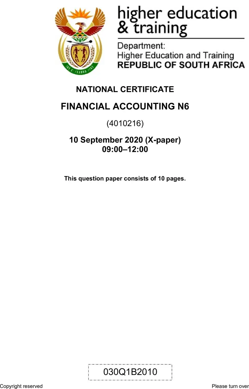 Accounting N6 QP Jun 2020 preview