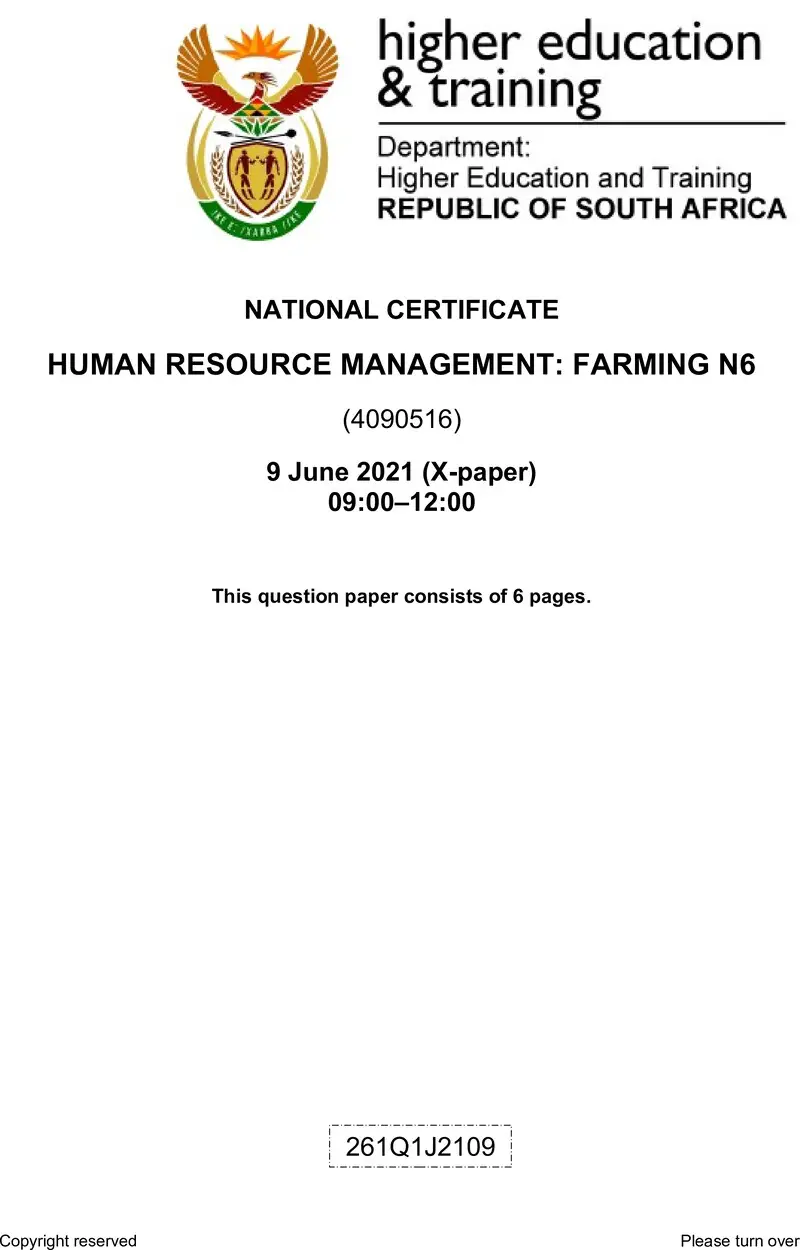 Resource Management Farming N6 QP Jun 2021 preview