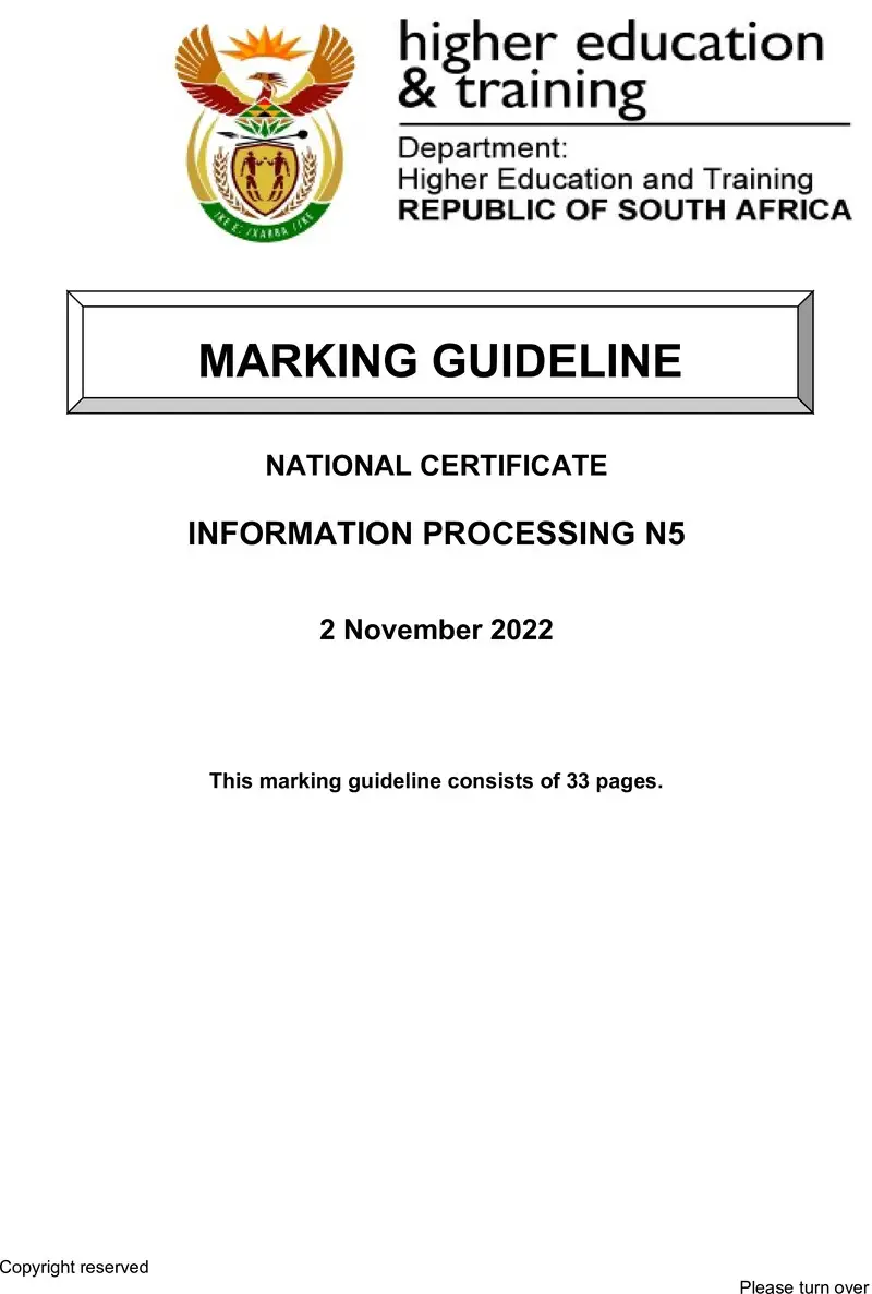 Processing N5 MEMO Nov 2022 preview