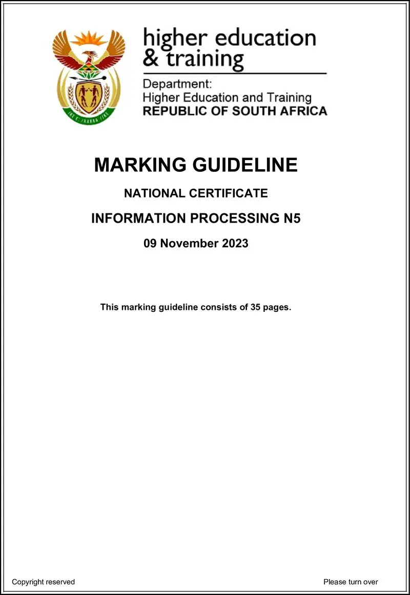 N680 Information Processing N5 MEMO Nov 2023 preview