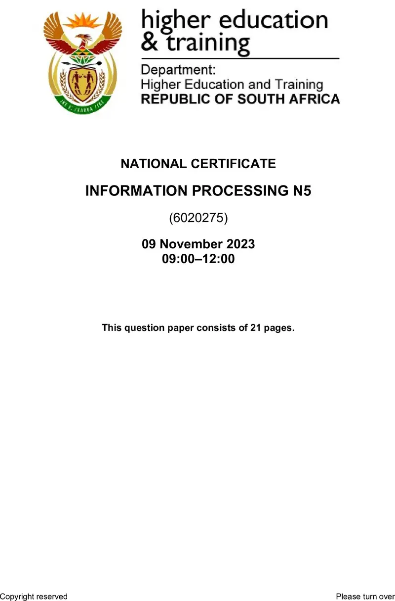 N680 Information Processing N5 QP Nov 2023 preview