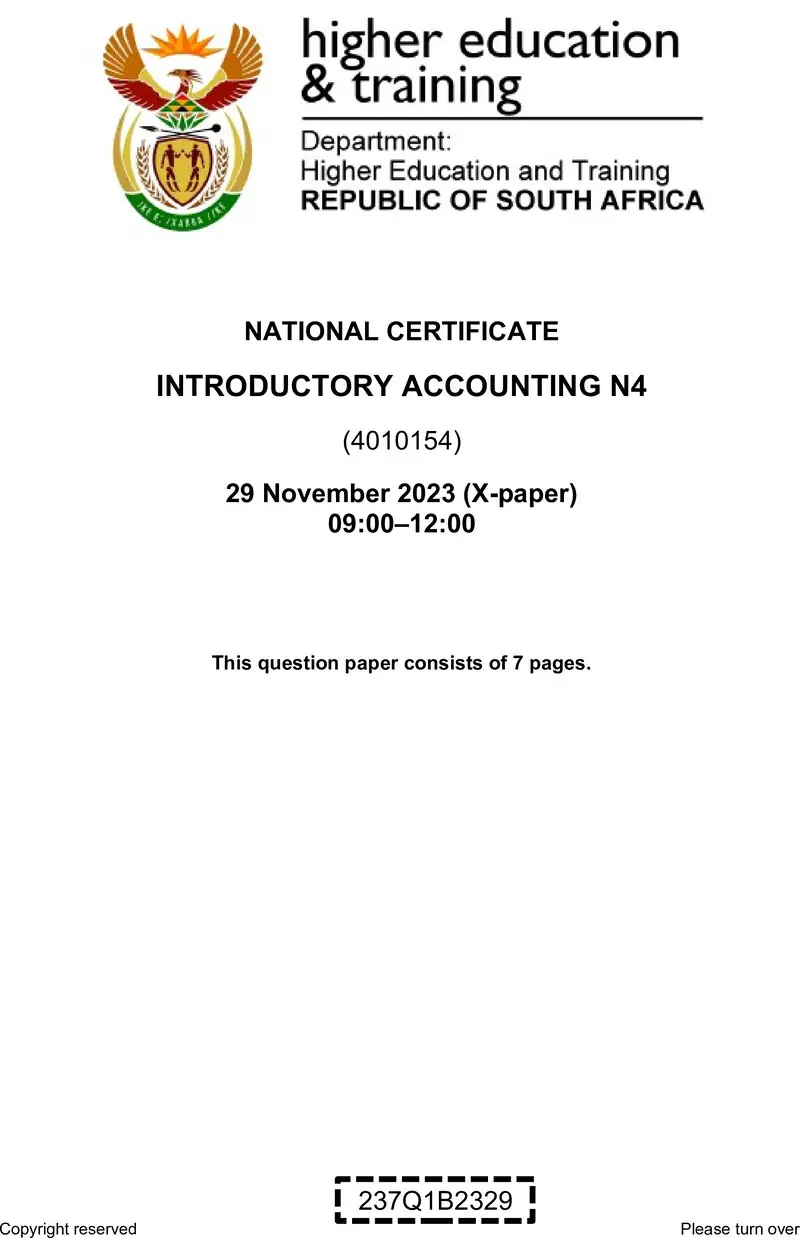 N740 Introductory Accounting N4 Nov QP 2023 Edited Gerber preview