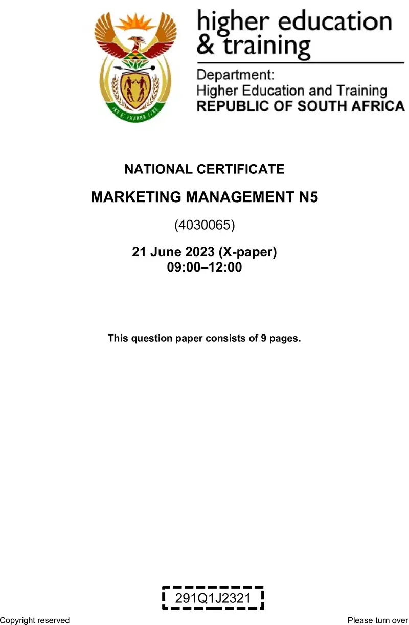 Management N5 QP Jun 2023 Edited Fopma preview