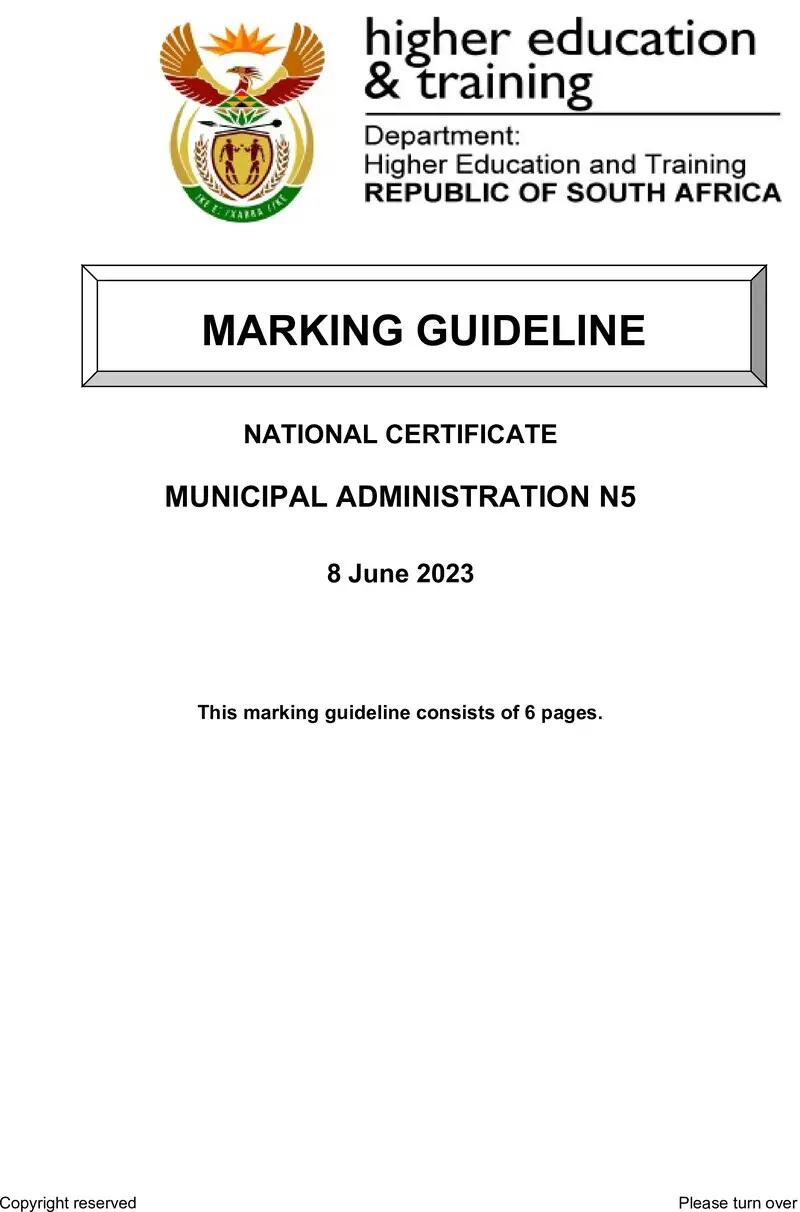 Administration N5 June MEMO 2023 Edit preview