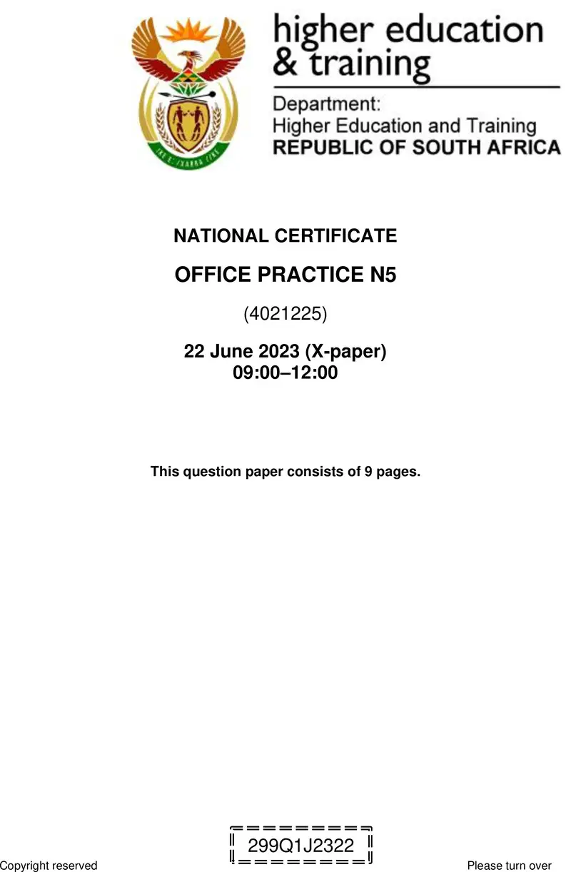 Practice N5 QP June 2023 Kapp preview