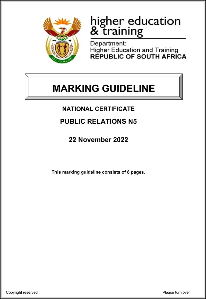 Relations N5 Nov MEMO 2022 preview