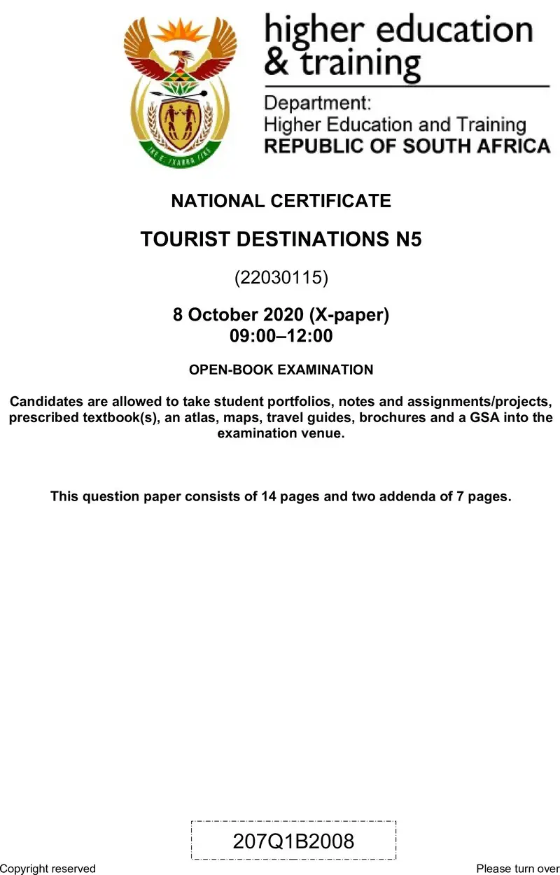 Destinations N5 QP June 2020 Adall preview