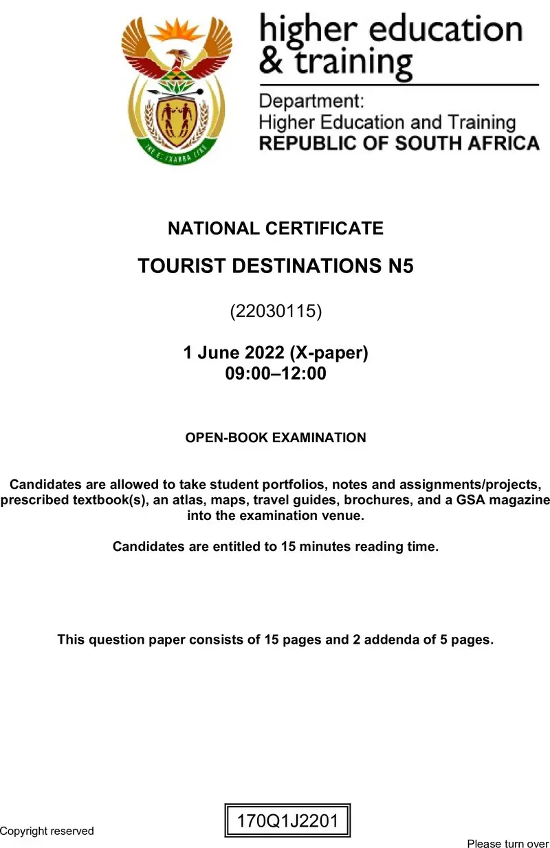 Destinations N5 QP June 2022 Edited Fopma preview