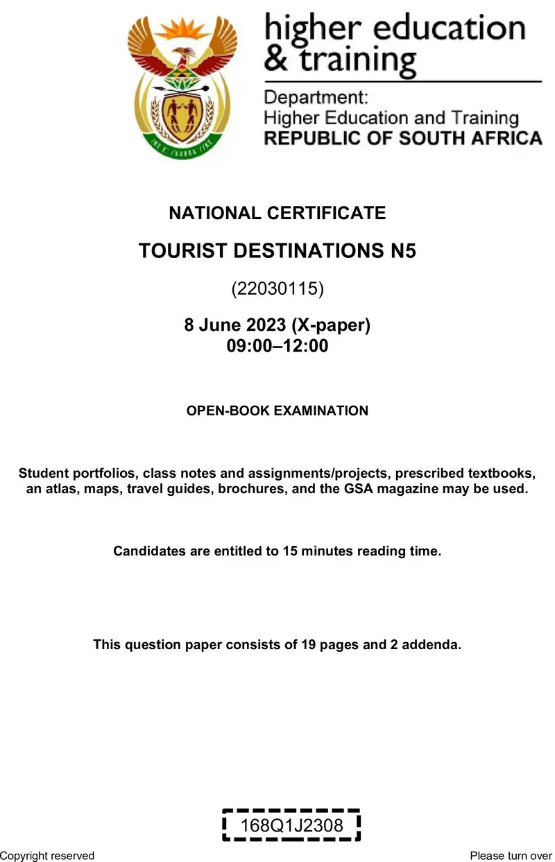 Destinations N5 QP June 2023 Edited Fopma preview