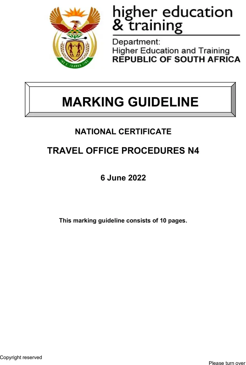 Office Procedures N4 MEMO June 2022 preview