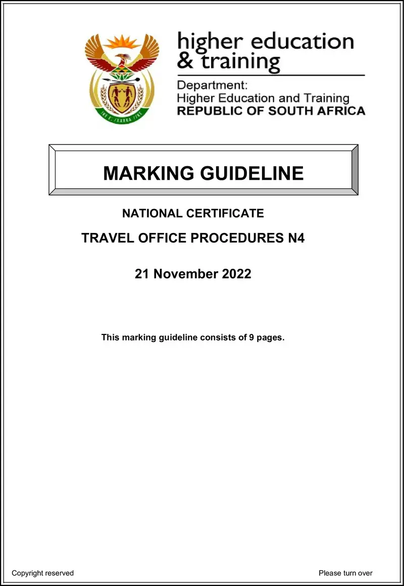 Office Procedures N4 Nov MEMO 2022 Edited preview