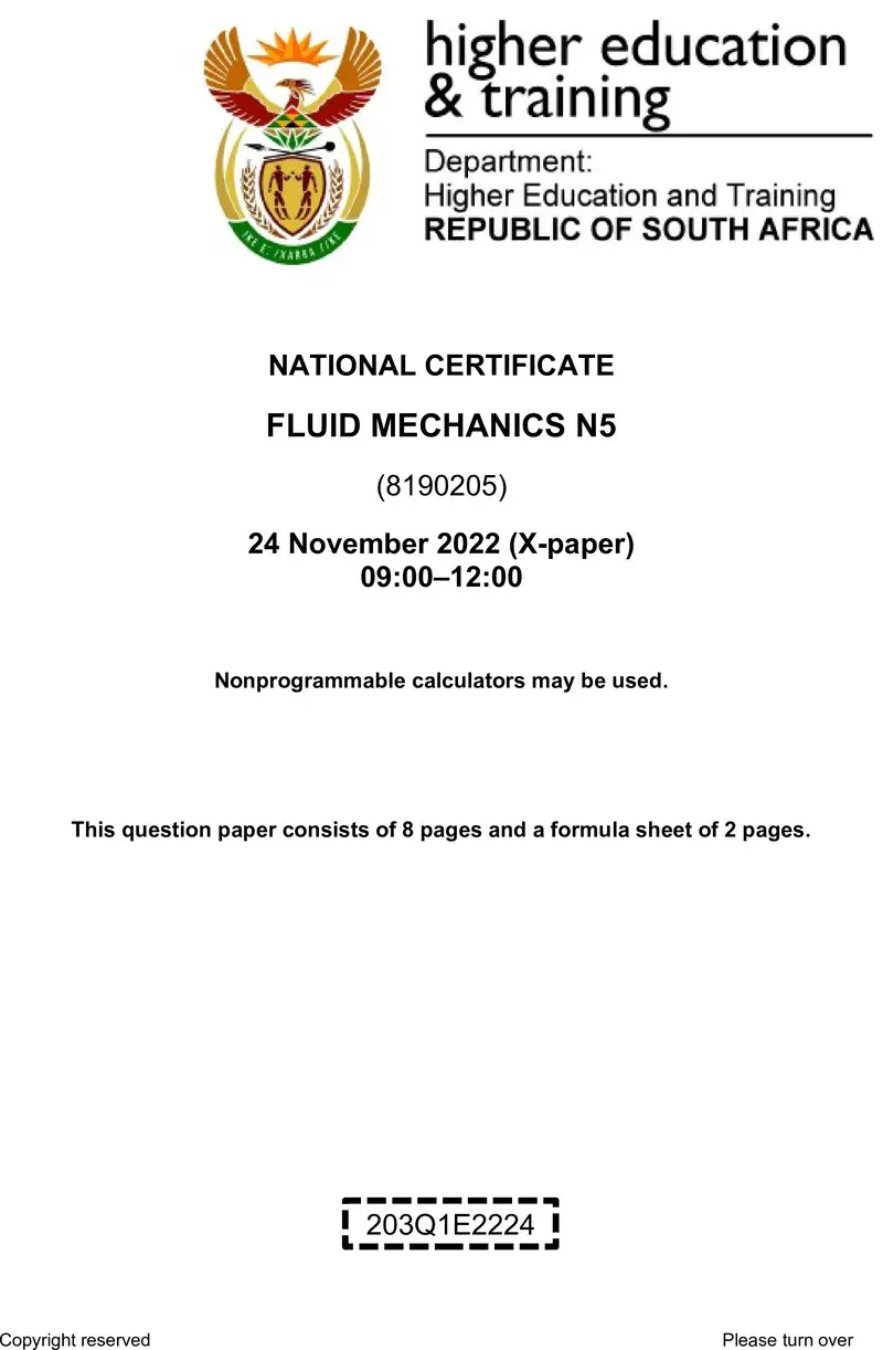 Mechanics N5 QP Nov 2022 Ed preview