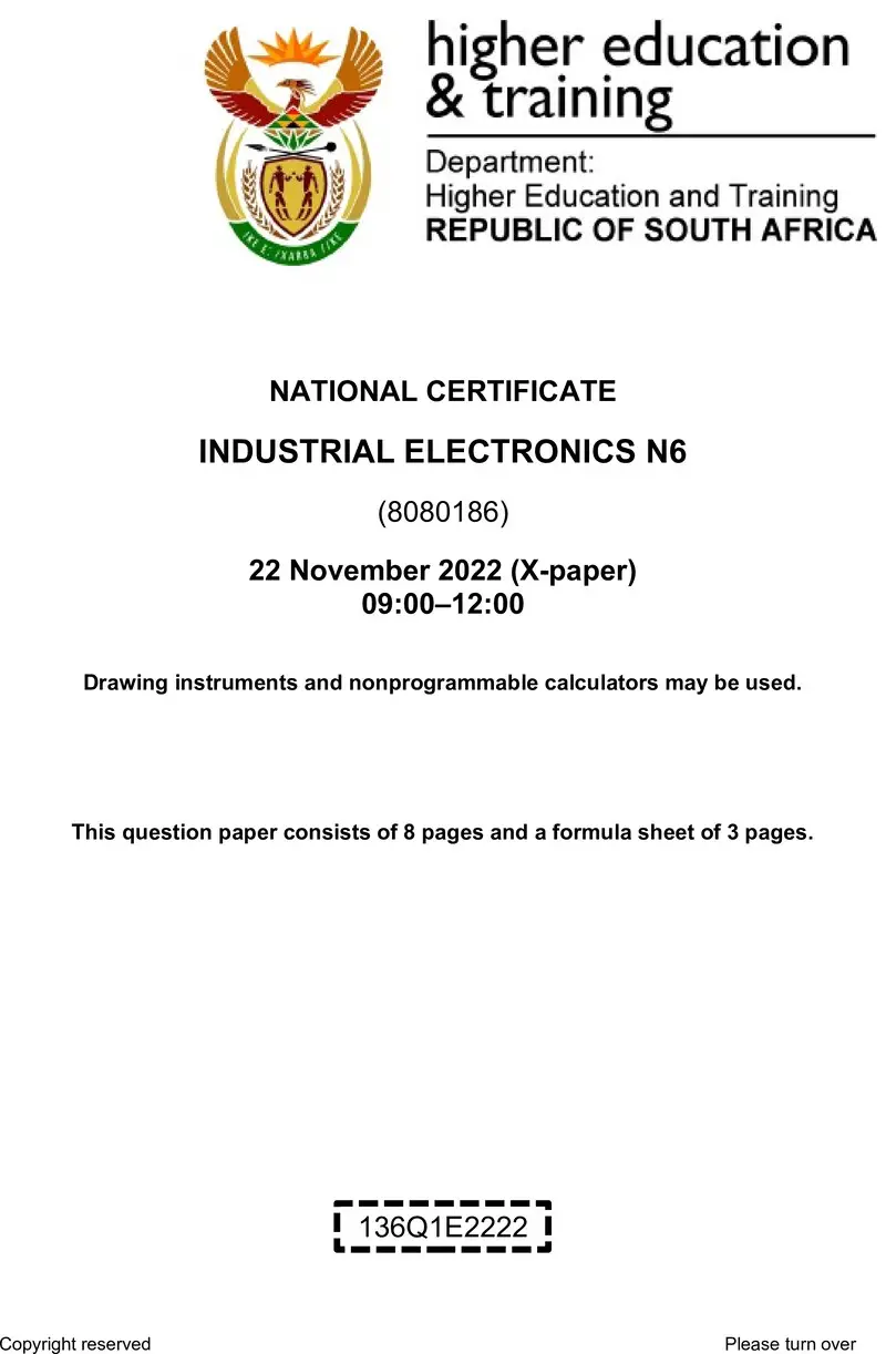 Electronics N6 QP Nov 2022 preview