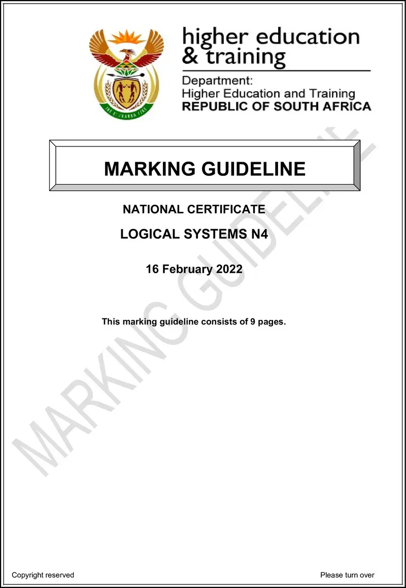 T940 Logic Systems N4 MEMO April 2022 preview