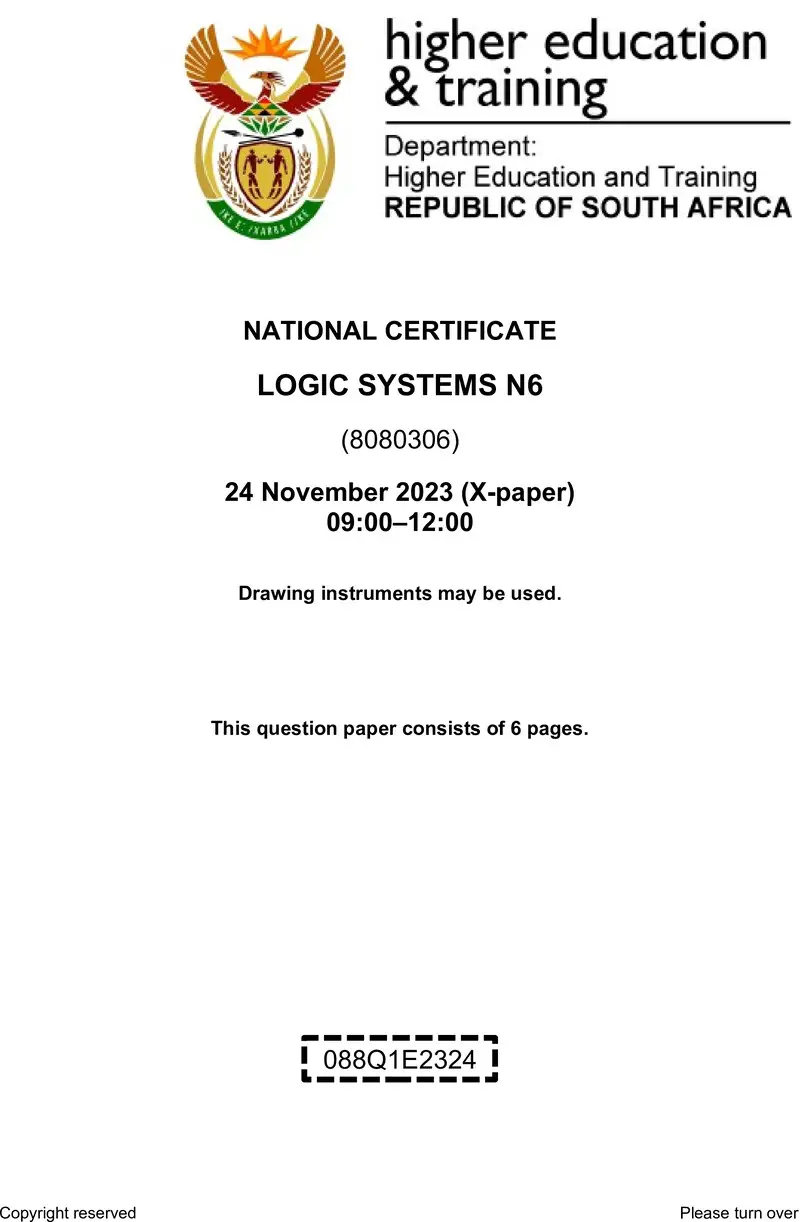 T960 Logic Systems N6 QP Nov 2023 Ed preview