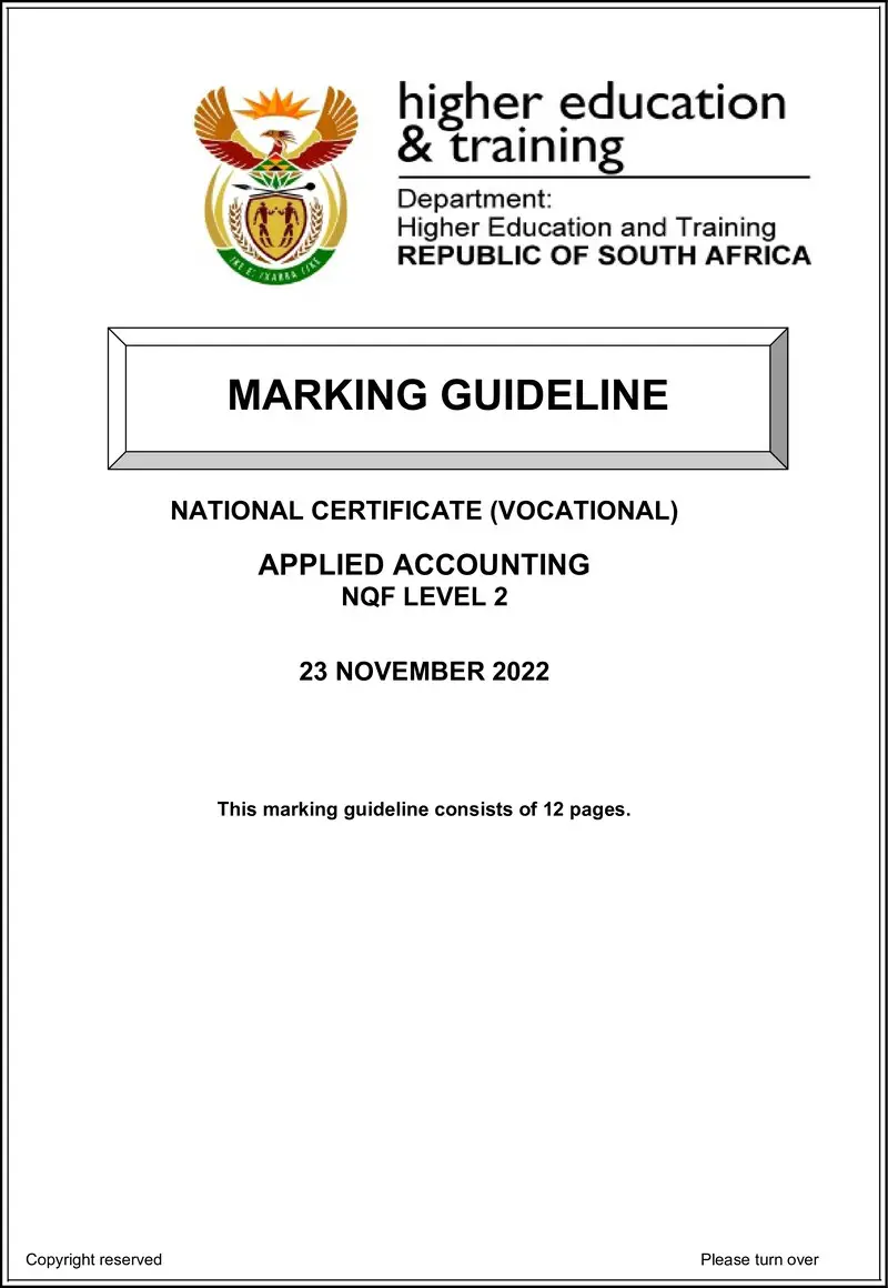 Applied Accounting L2 MEMO Nov 2022 Edited preview