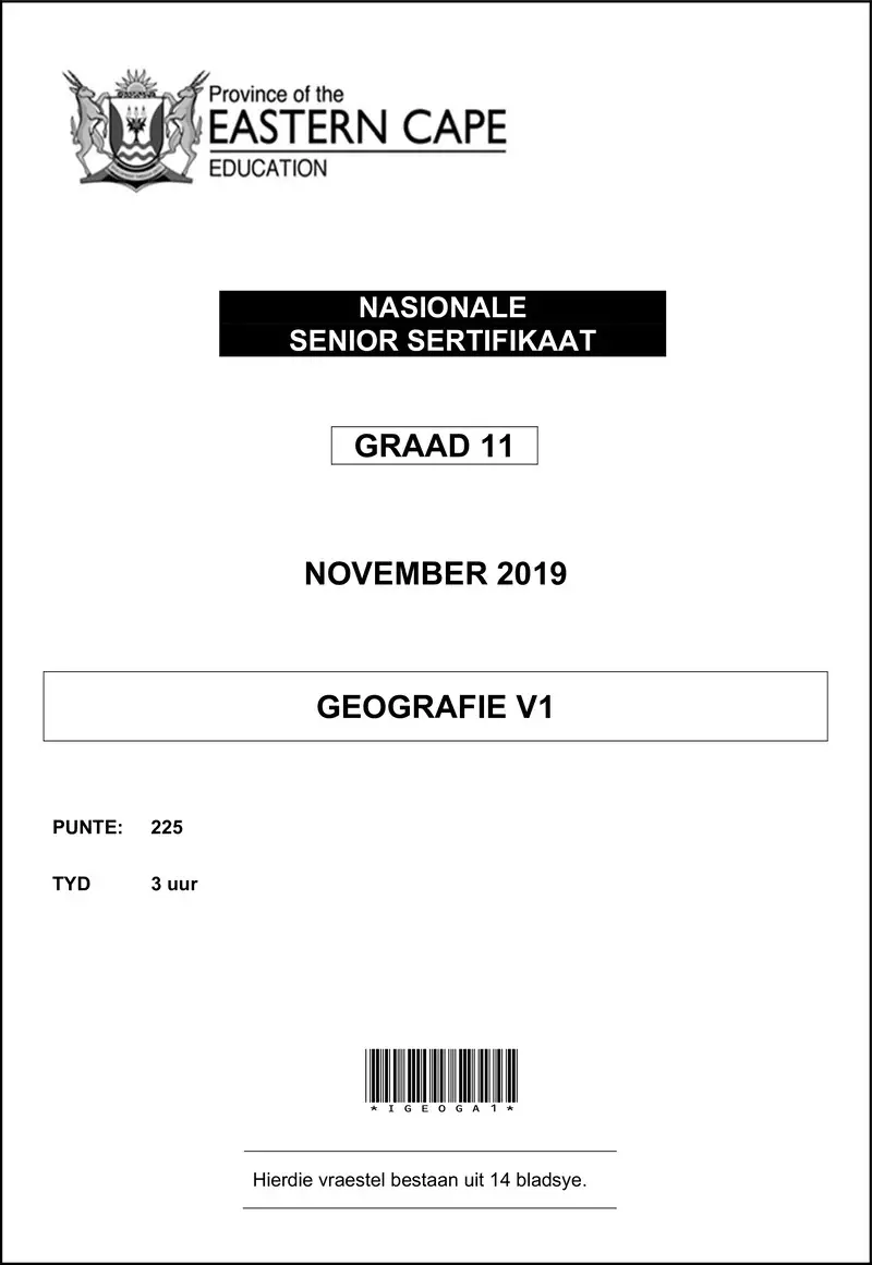 Grade 11 Geography past paper 2019 – geography p1 gr11 qp nov2019 afr d
