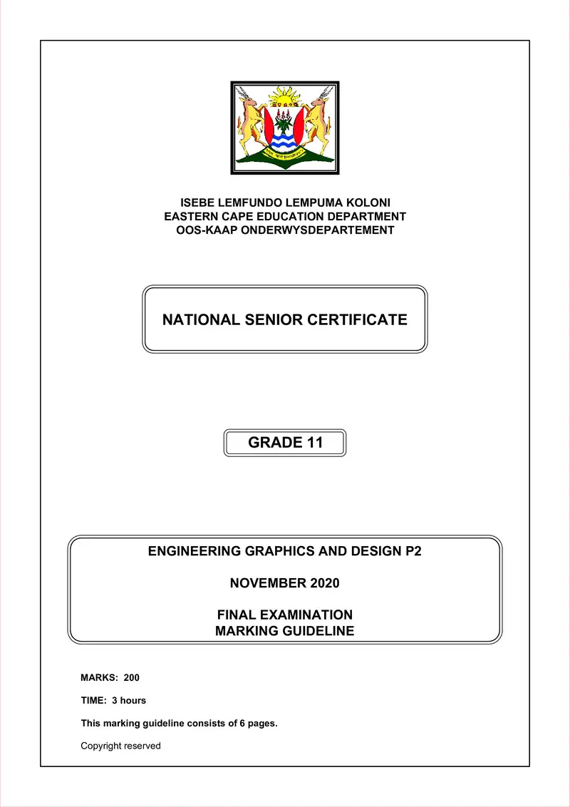 Grade 11 Design past paper 2020 – gr11 egd p2 nov 2020 marking guideline