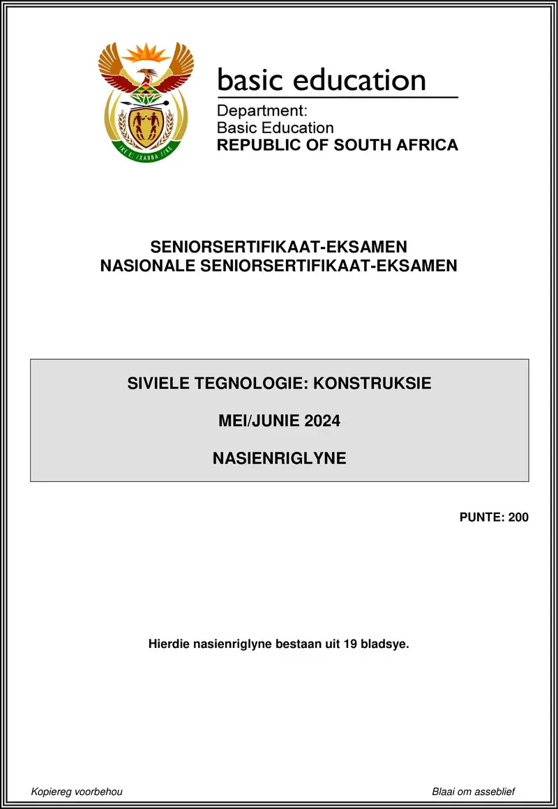Grade 12 Civil Technology past paper 2024 – civil technology may june 2024 construction mg afr doc gr12