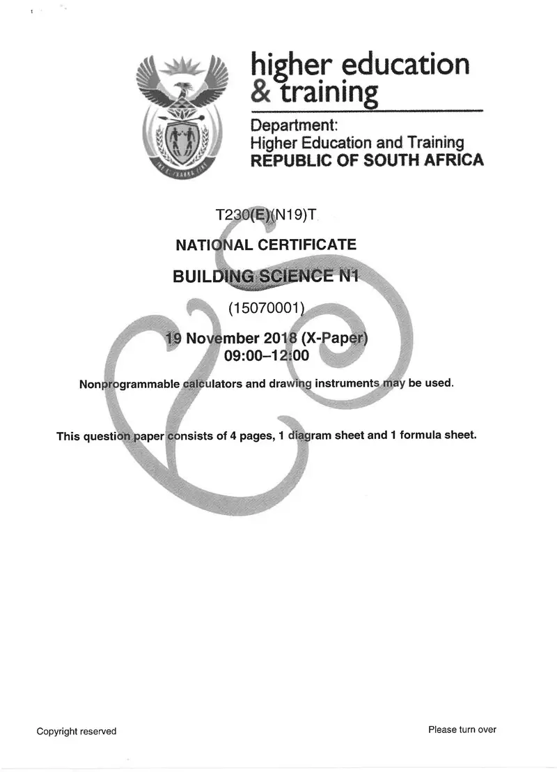 Science N1 Exam Paper 3 2018 preview