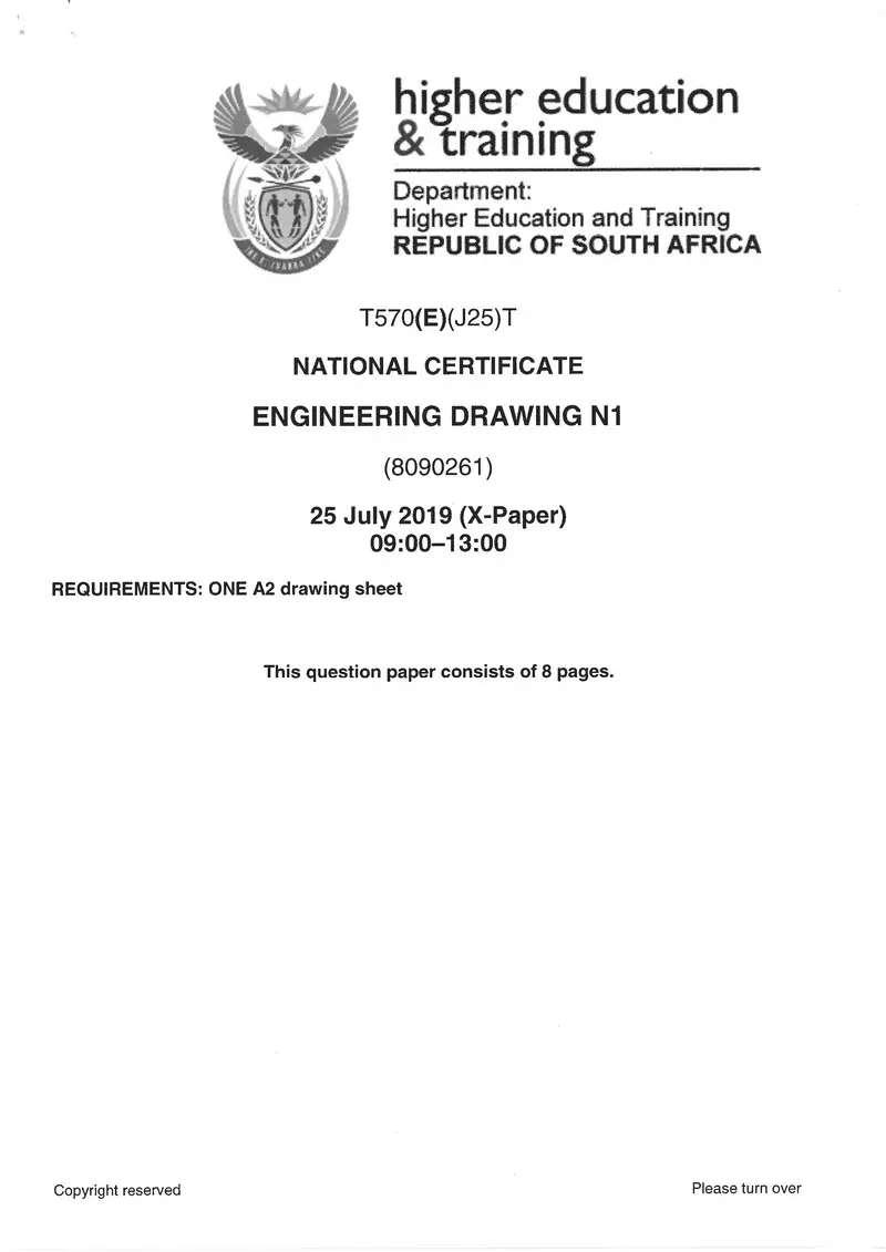 Drawing N1 Exam Paper 2 2019 preview