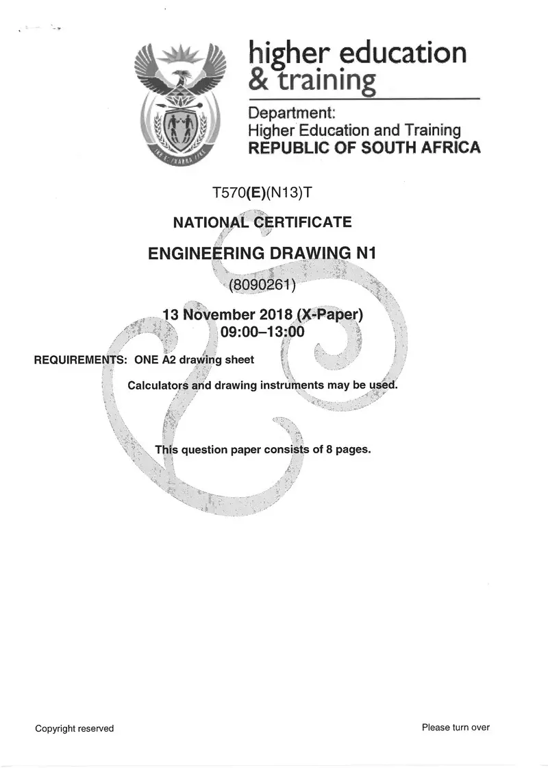 Drawing N1 Exam Paper 3 2018 preview