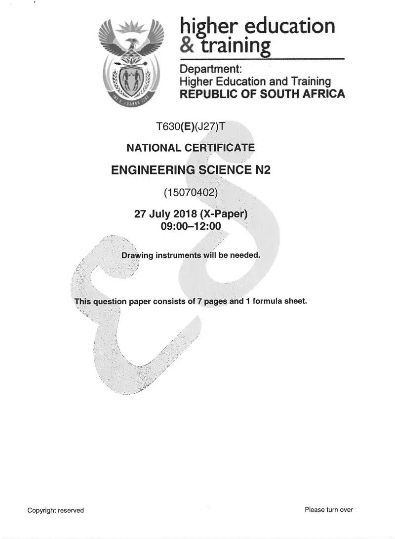 Science N2 Exam Paper 2 2018 preview